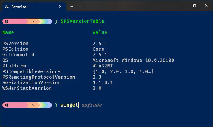 PowerShell 7 + Starship